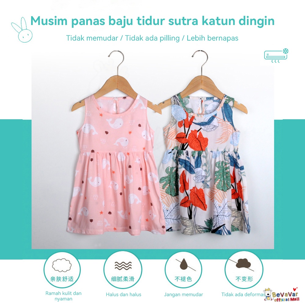 BEVAVAR Dress Anak Perempuan Korea 0-3Tahun/Dress Bayi Cantik