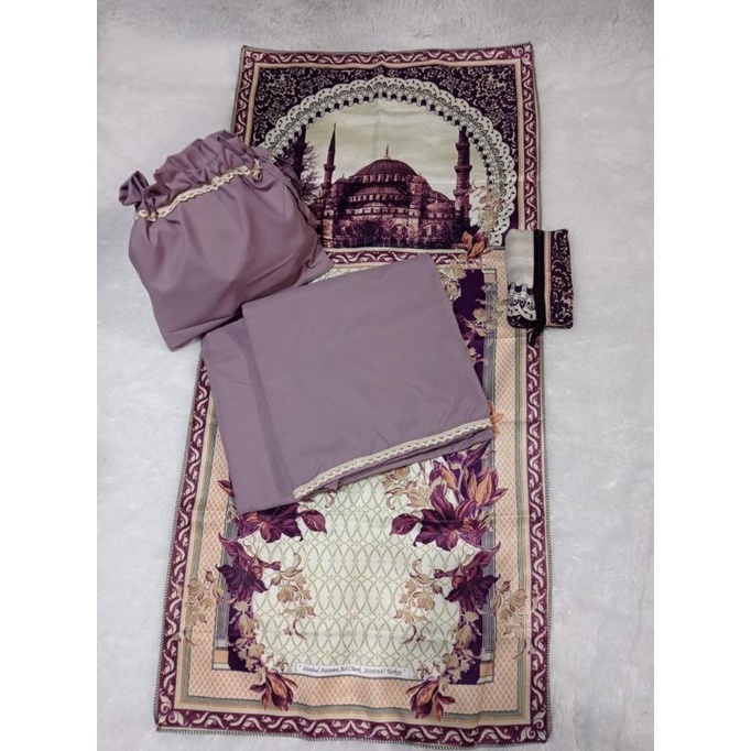 Full Set Sajadah + Mukena Syakila Travel Series Mukenah Dan Sajadah