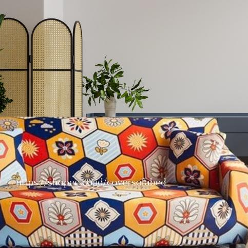 ♟ COVER SARUNG SOFA 1 SEATER SOFA BED KURSI TAMU PELINDUNG PELAPIS COVER SOFABED SPREI MOTIF PATTERN