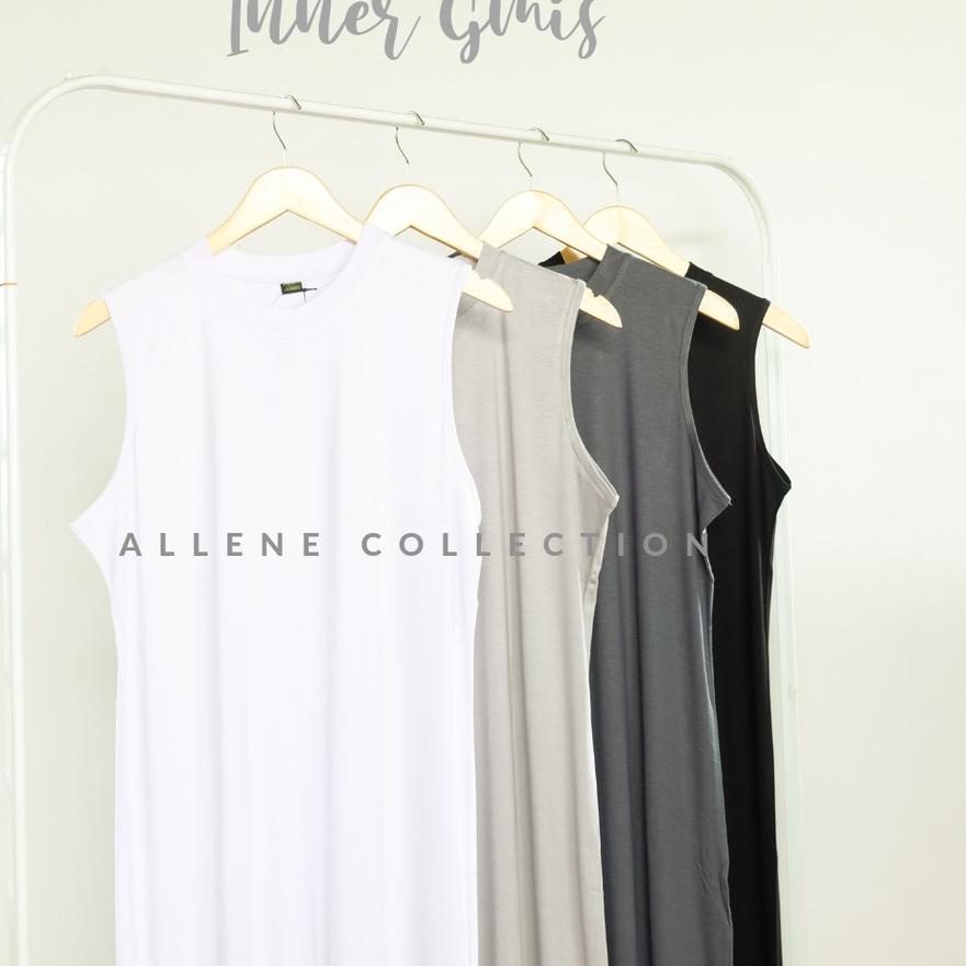 ֍ INNER GAMIS KUTUNG LEKTON BUNTUNG MANSET TANPA LENGAN JUMBO POLOS ☑