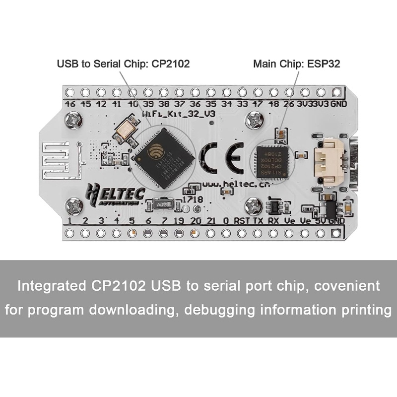 Btsg ESP32 Papan Pengembangan Upgraded 8MB Flash WiFi, ESP32 OLED 0.96 Inch OLED Display CP2102 Internet Untuk