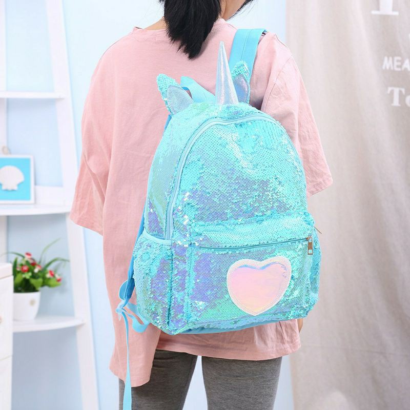 Tas Sekolah Ransel Anak Motif Sequin Usap Unicorn Frozen LOL Tas Ransel Anak SD / TK / Playgroup / Paud Backpack Anak Perempuan