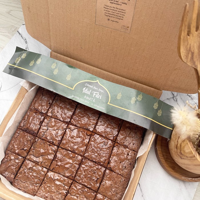 

fudgy brownies hampers lebaran fitri