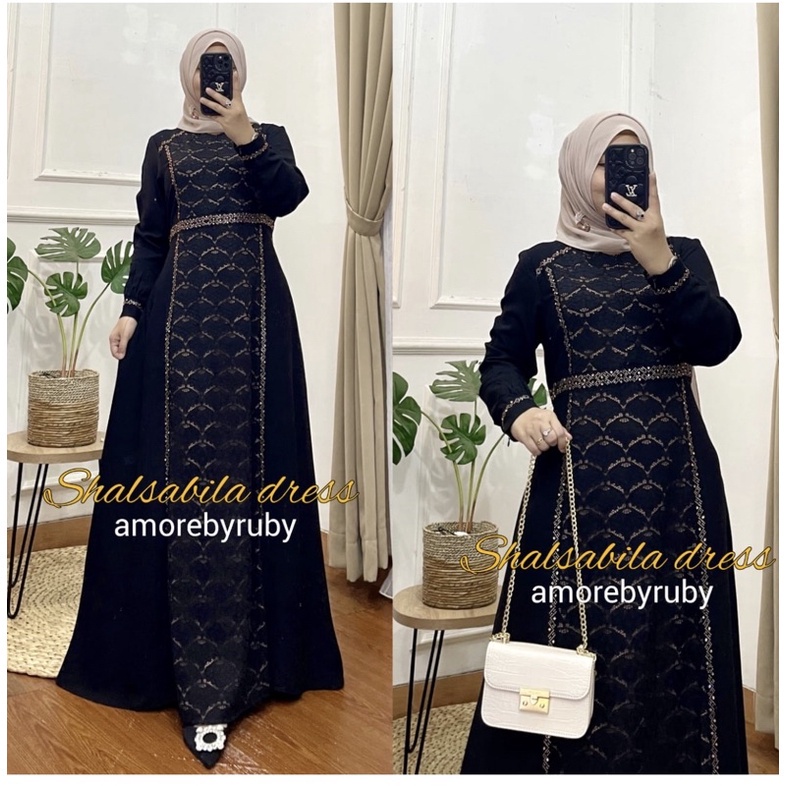 Salsabila dress amore by ruby - gamis amore by ruby - salsabila gamis amore by ruby