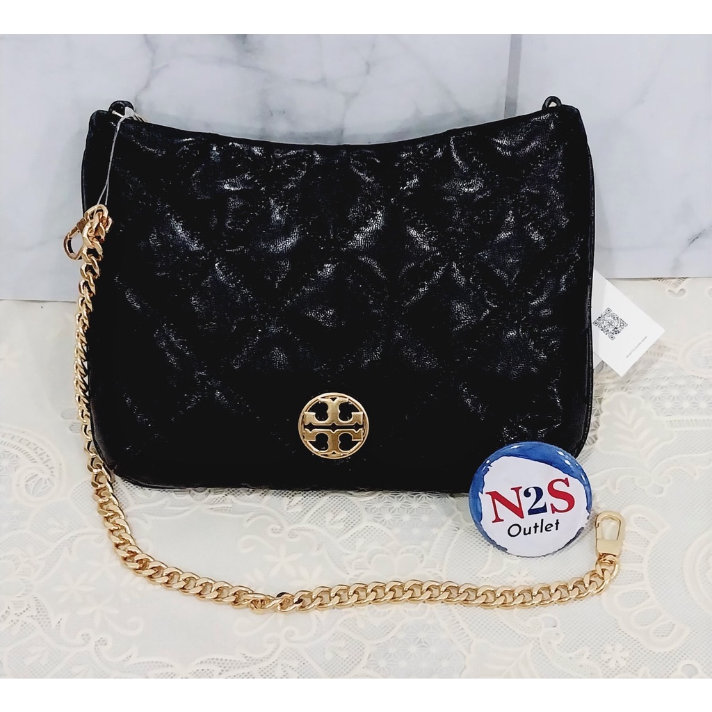 tory burch tas wanita TB 12 willa zip top original black
