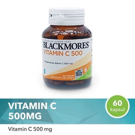 Blackmores Vitamin C 500mg 60's/Daya Tahan Tubuh/Suplemen