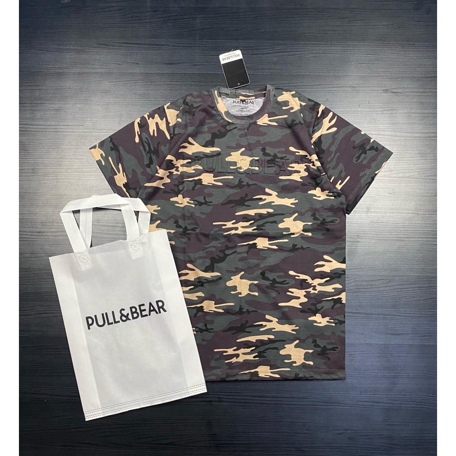 kaos embos loreng camo