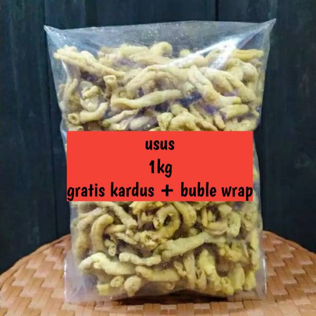 

Kripik usus ayam 1kg gratis bubble wrap enak dan halal TERLARISSS