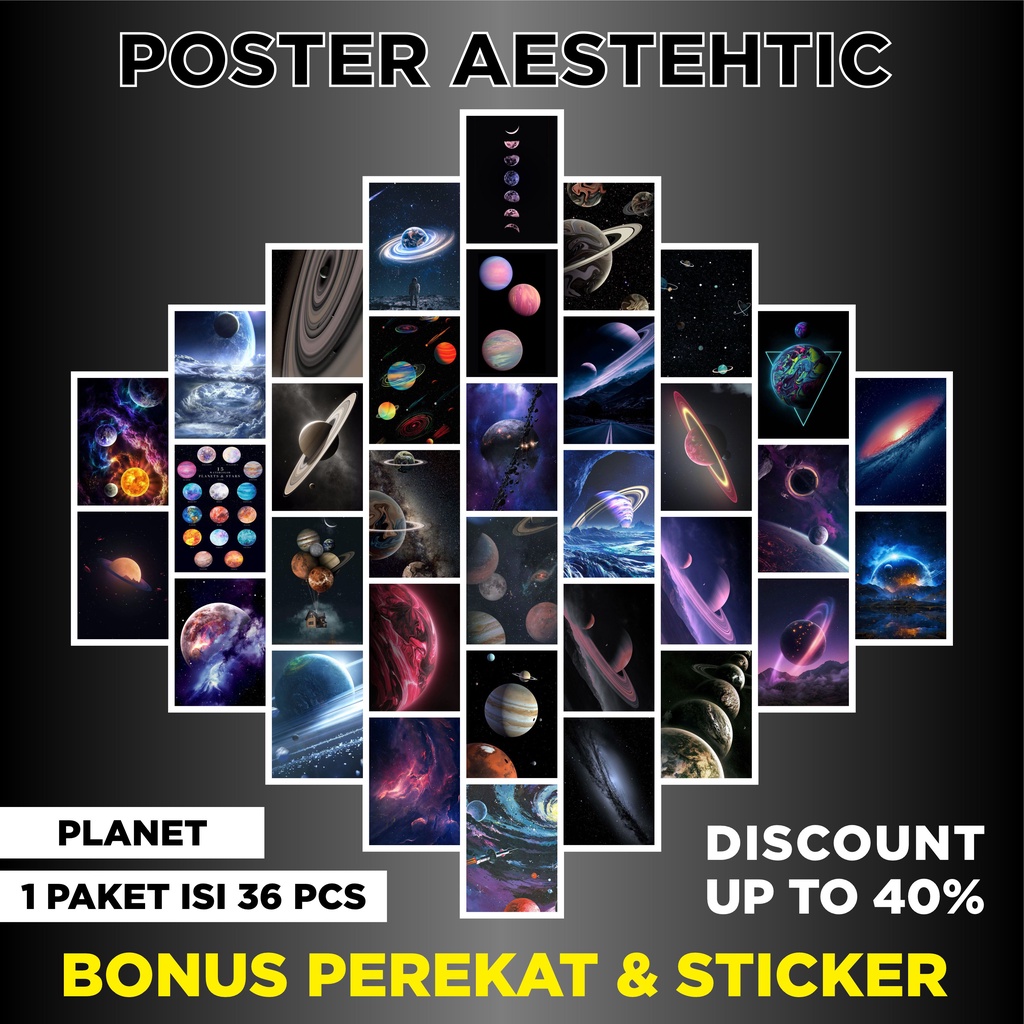 Poster Planet A5 ISI 36LBR