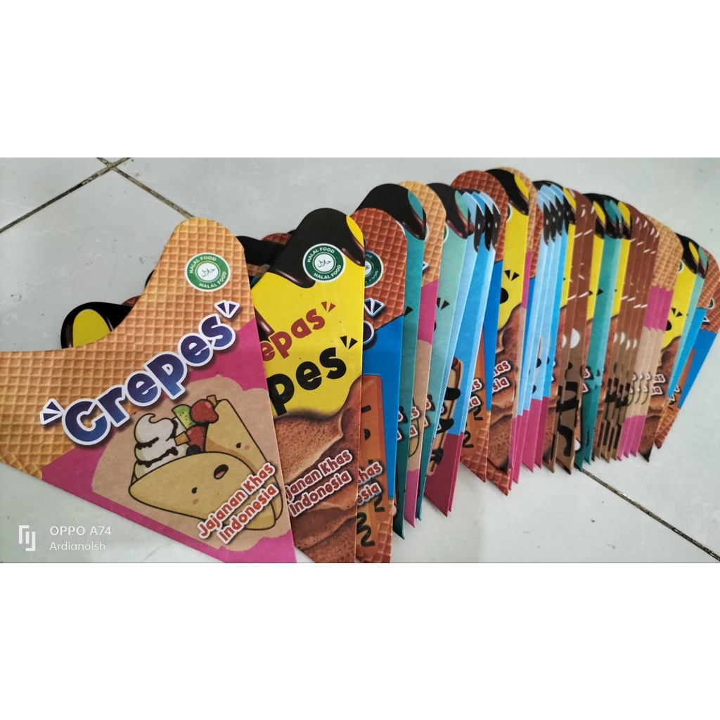 

kertas crepes kemasan crepes waffle croffle ukuran 15 x17,5 cm / kertas lekker 15x17,5 cm