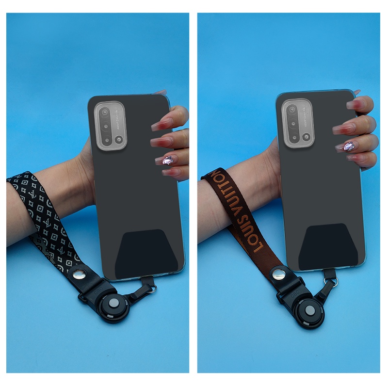 [Panjang+Pendek+Bantalan] Lanyard Leher Tali Pendek Dengan Bantalan Sambung Untuk Phone Case Holder Keychain Sling ID Bus Card Aksesoris