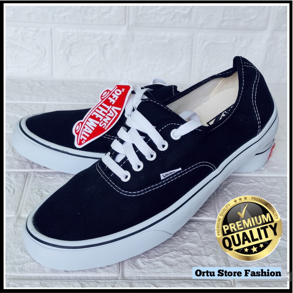 Sepatu Import Autentic Premium classic Basic Black White Pria Wanita Keren Berkwalitas Casual HitamSneakers