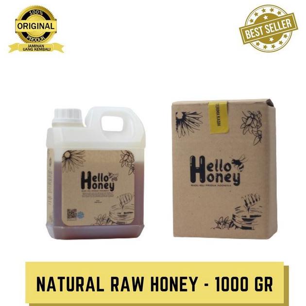 

Nyk48 Madu Hello honey 1kg (Manis) | Madu Murni Asli Natural Raw Honey | Madu Hutan Baduy Khas Uray Original 100% .,.,