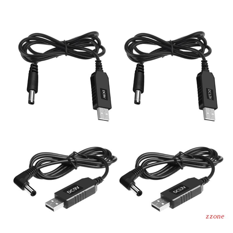 Zzz USB Ke DC 9V12V 2.1mm 5.5mm Kabel Cas Adaptor Kabel Listrik Untuk Speaker Router