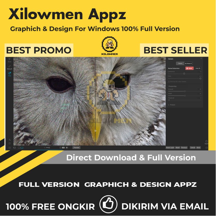 [Full Version] ON1 NoNoise AI 20 Pro Design Graphics Lifetime Win OS