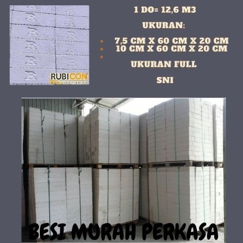 Hebel Bata Ringan AAC SNI 10 & 7.5 cm FREE ONGKIR JABODETABEK TERMURAH