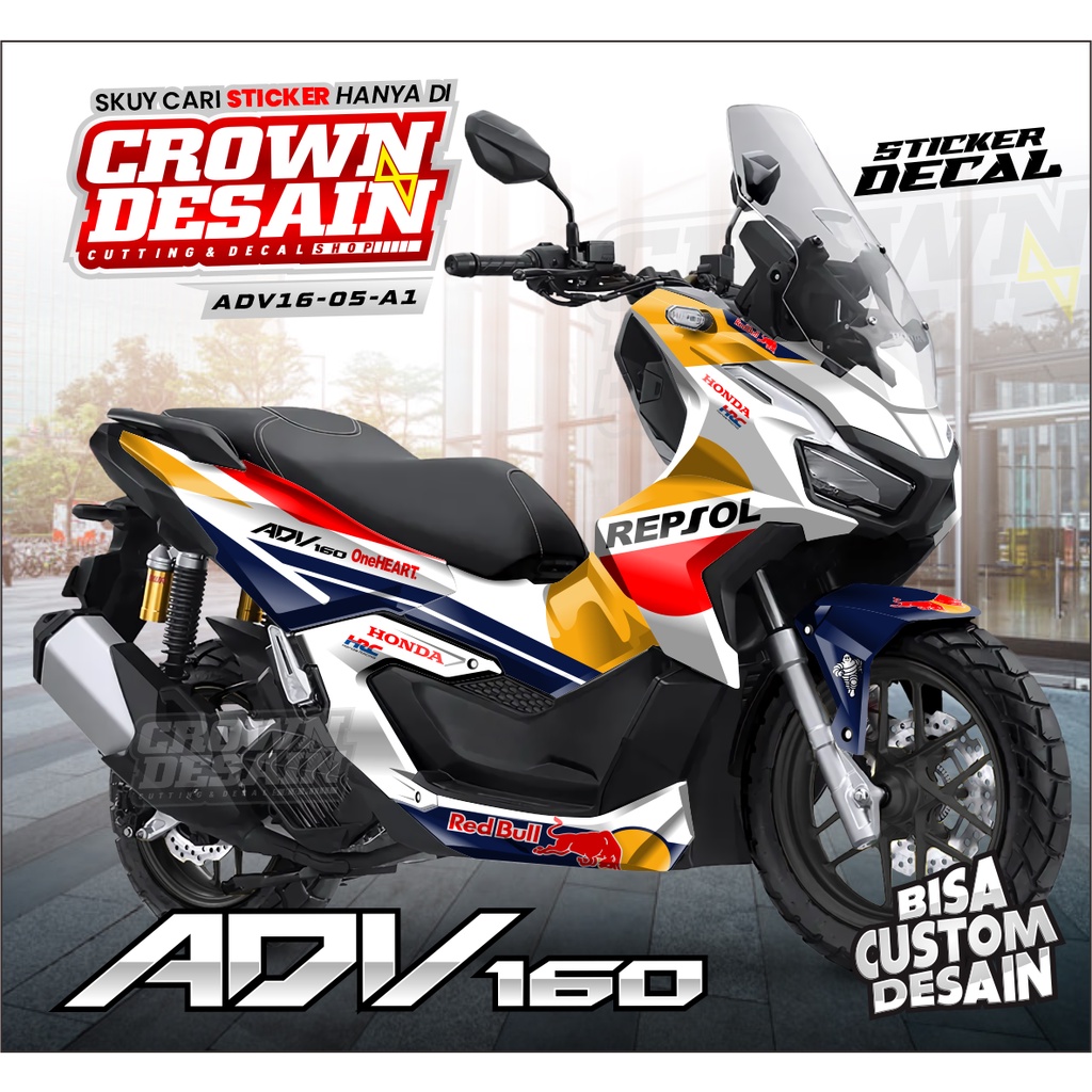 DECAL ADV160 - STIKER DECAL FULLBODY ADV NEW 160 REPSOL HONDA - ADV16