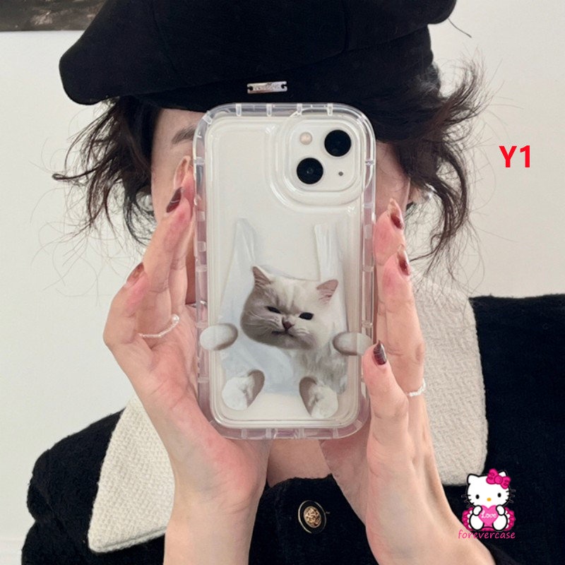 Casing Couple Redmi Note10 Note9 11 8 10 10s 11s Redmi 9T 10 9A A1 10C 9 12C 10A 9C NFC Note10s Note9 Note11 POCO F4 Lucu Kartun Kucing Anjing Transparan Airbag Soft Case