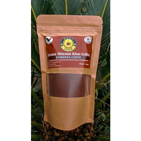 

Kopi bubuk hitam Robusta 200 Gr
