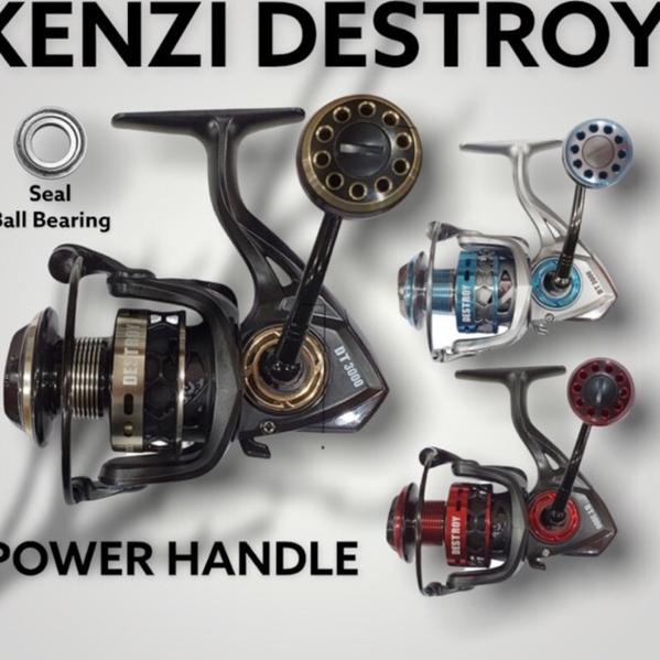 TERBARU Reel Pancing Kenzi Destroy power handle seal ball bearing 1000/2000/3000/5000/6000