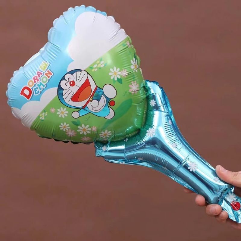 [BISA INSTAN Uk BESAR YA] Balon pentungan tongkat tangan karakter kartun happy birthday balon  balon huruf  balon latex balon ulang tahun dekorasi ulang tahun