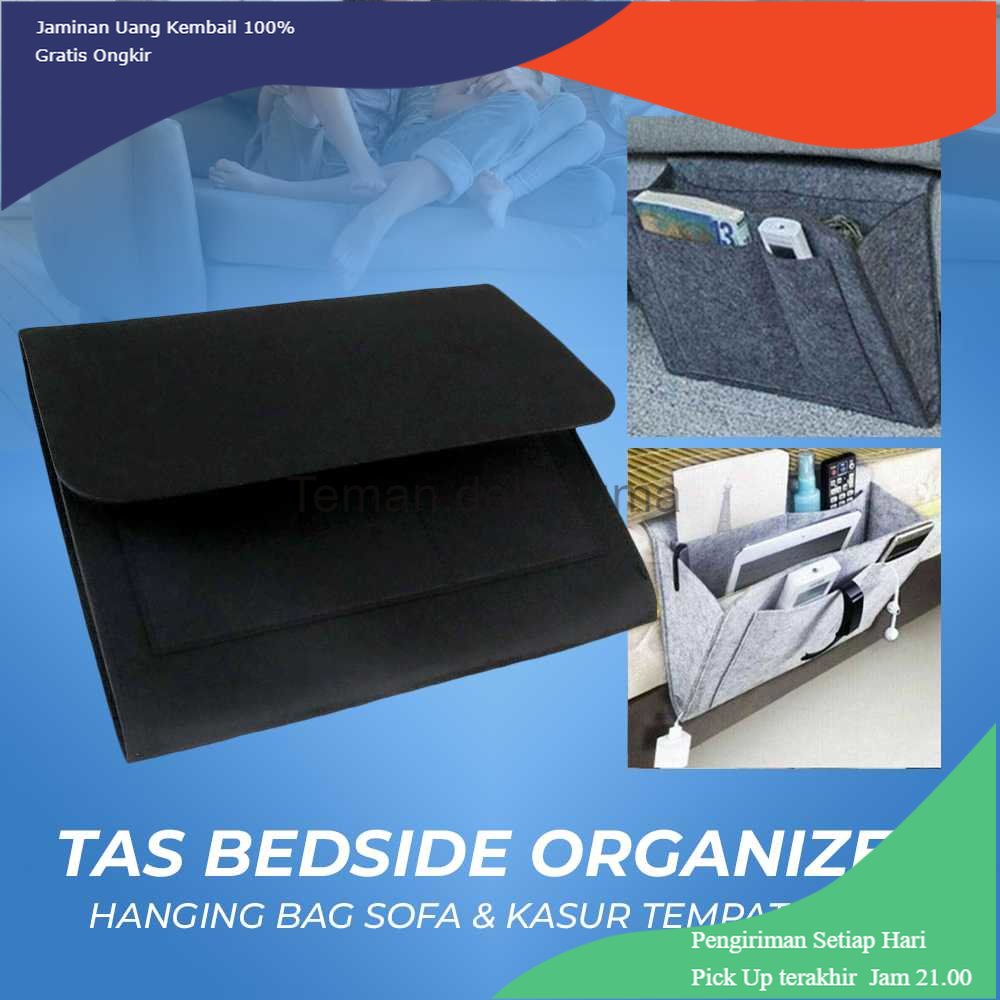 TD - PRB LENZERO Tas Bedside Organizer Sofa Kasur Tempat Tidur Hanging Bag - NL-A-050