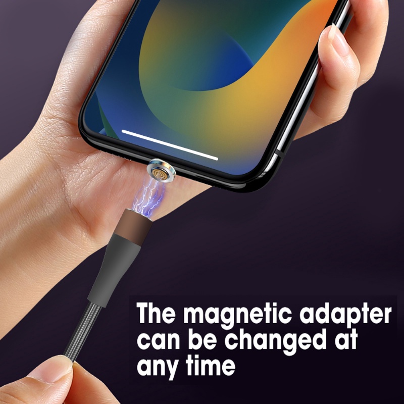 3 /5 /6A Pengisian Cepat USB Tipe-C Kabel Adaptor Colokan Magnetik Untuk Huawei/Konektor Kabel USB Bahan Aluminium Alloy Untuk Xiaomi