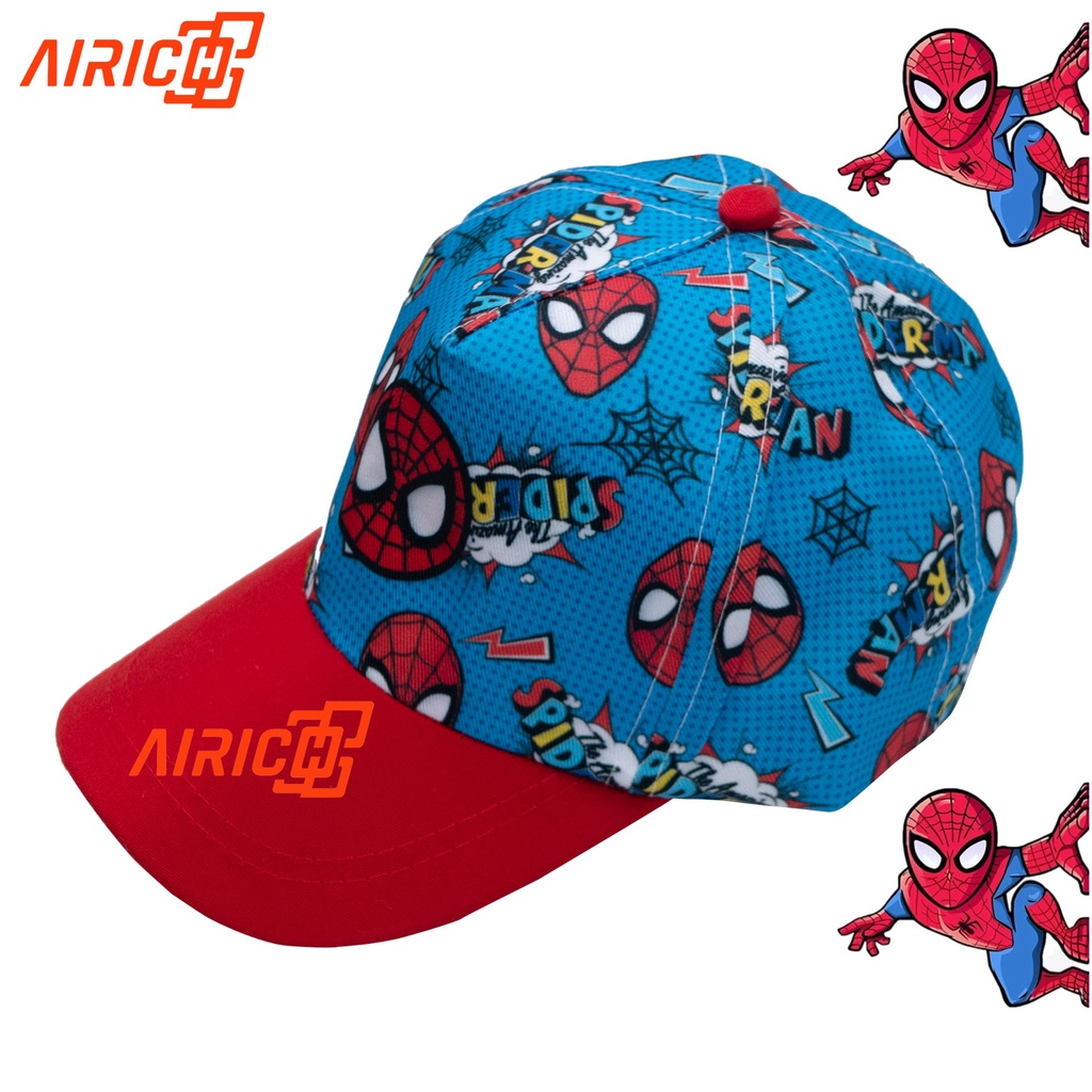 Topi SPIDERMAN Baseball Anak Laki-Laki Keren Umur 3 4 5 6 7 8 Tahun / Topi Anak Cowok Baseball Merah