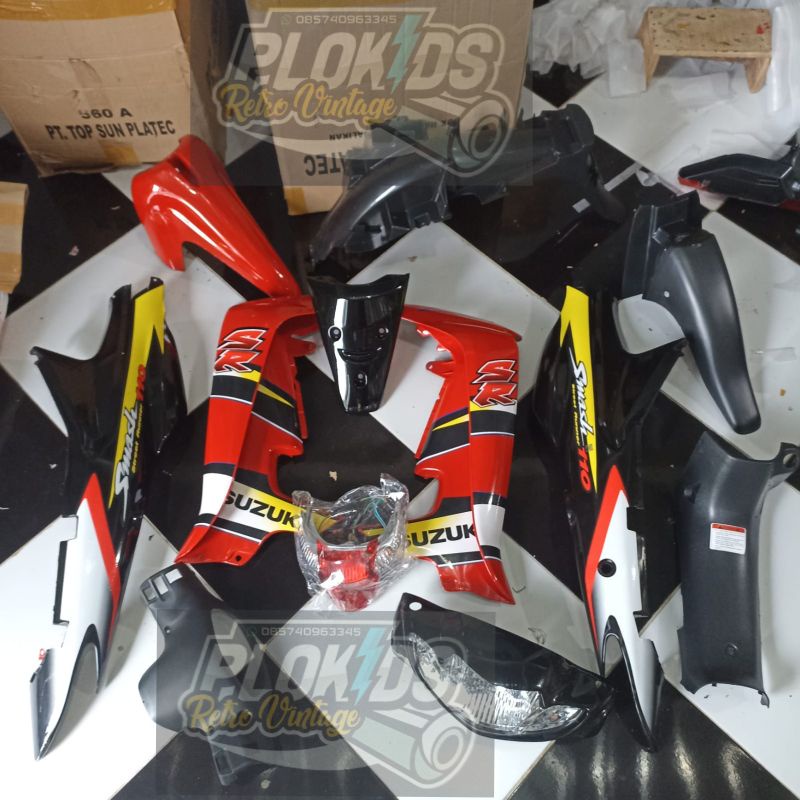 PAKET FULL BODY KASAR BODY HALUS SMASH 110 WARNA MERAH