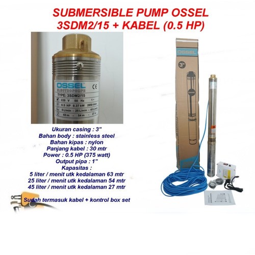 MESIN POMPA AIR CELUP OSSEL - Wikishop