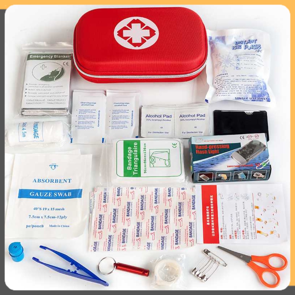 Tas P3K Travel Dan Isi Lengkap First Aid Kit 18 In 1