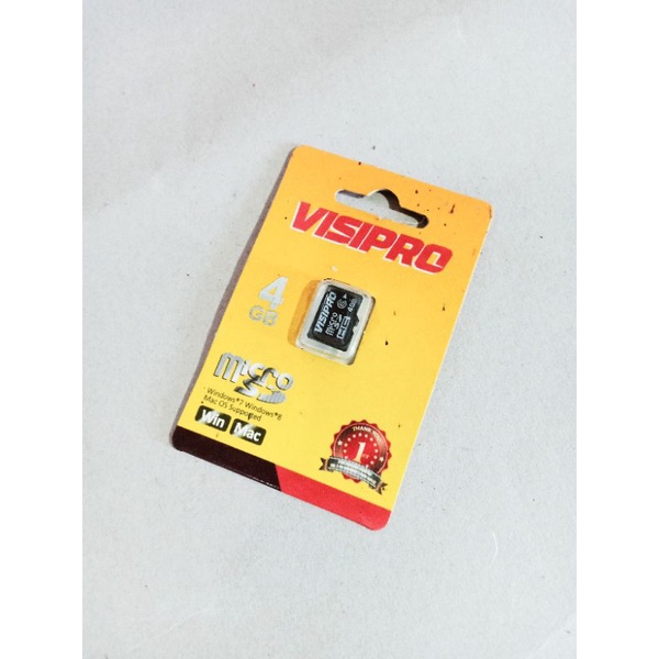 MEMORY CARD 4GB MMC MICRO SD VISIPRO