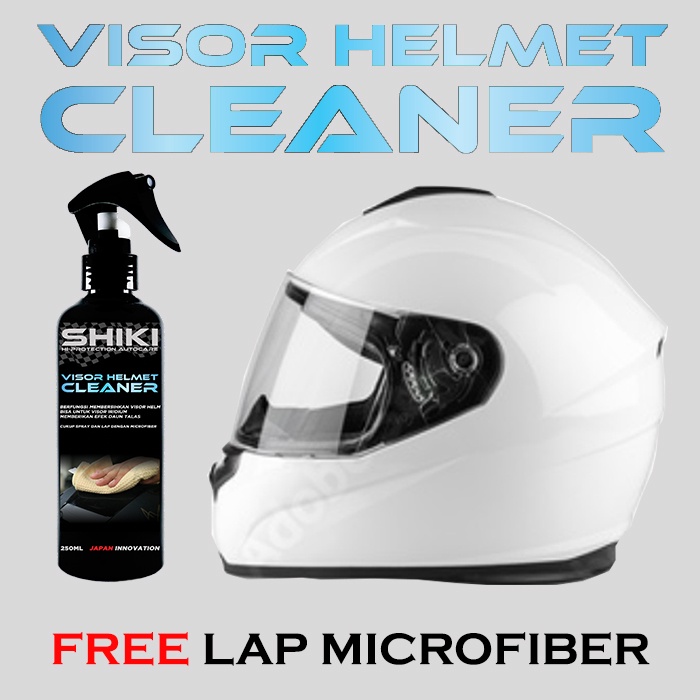 SHIKI HELM VISOR CLEANER PEMBERSIH & PELINDUNG VISOR / KACA HELM 250ML