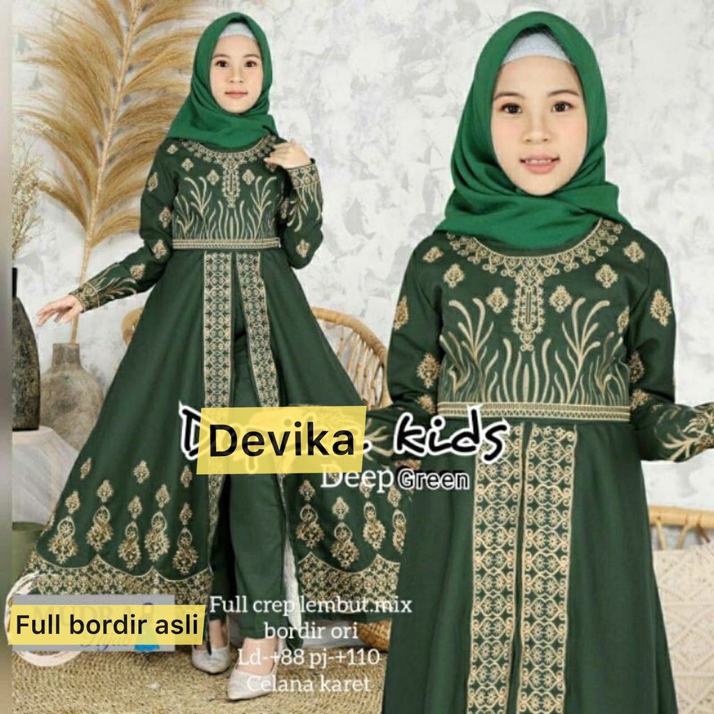 BEST SELLER BAJU GAMIS ANAK PEREMPUAN ( DIJAMIN FOTO ASLI ) SET GAMIS ANAK MODEL INDIA FULL BORDIR