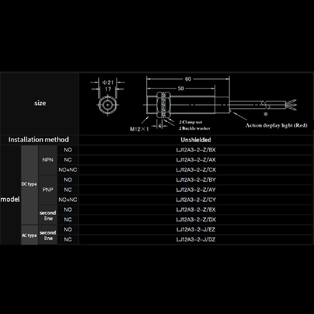 [HeavenDenotation] Sensor Pendekatan LJ12A3-4-Z/AY LJ12A3-2-Z/AX inductive proximity sensor switch HDV