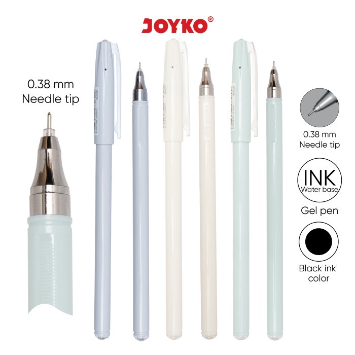 

Gel Pen Pulpen Pena Joyko GP-352 Sofuto Gel 0.38 mm