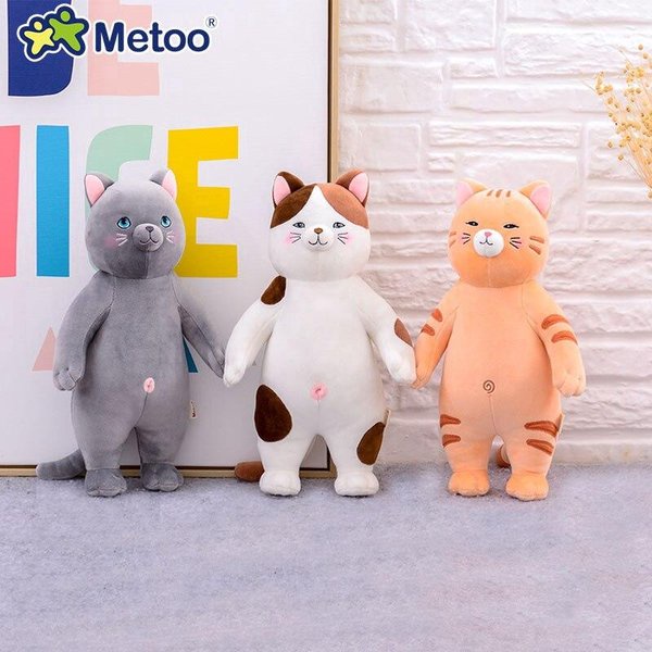 Metoo kucing Boneka Bantal Boneka Hewan Kucing 35cm Posisi Berdiri Cat Doll Kreatif Boneka Mainan Kartun