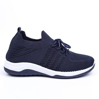 SHOEGALLERY LV0195 NAVY &quot;FREE BOX'' Sepatu Sneakers Wanita Import Sepatu Sneakers Wanita Hitam Stylish Fashion