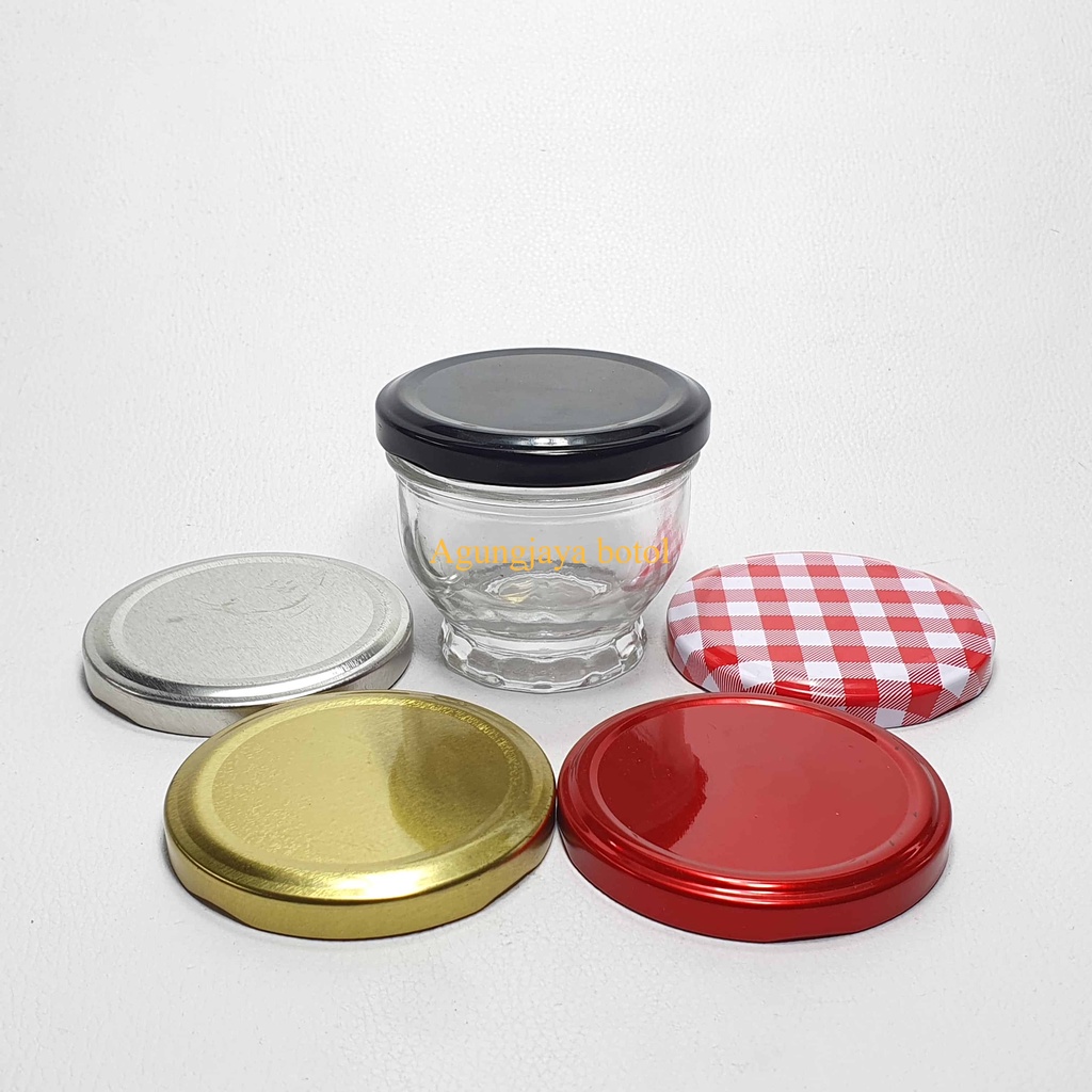 Jar Kaca 100 Ml Lilin Clear / Jar Kaca / Toples Kaca / Jar Madu / Jar Selai / Jar 100 Ml