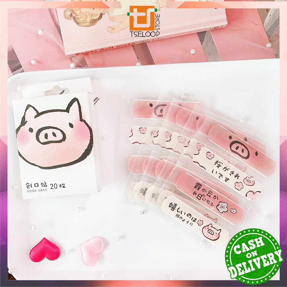 OFM-C795 Plester Luka Estetik Karakter Kartun Lucu Plaster Luka 20 pcs / Hansaplas Anak &amp; Dewasa Pembalut Luka P3K Perban Luka Band Aid Waterproof