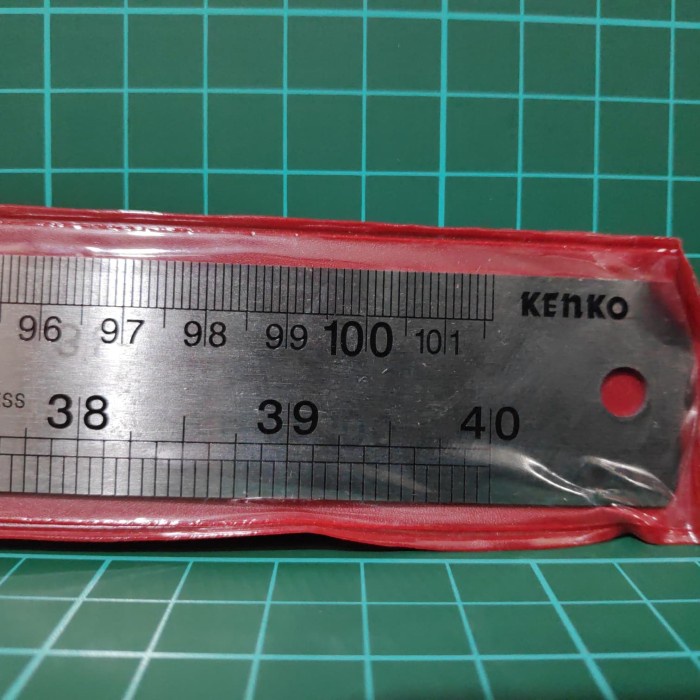 

BISA COD Penggaris Ruler Garisan Besi Steel Kenko 100 cm 1 meter