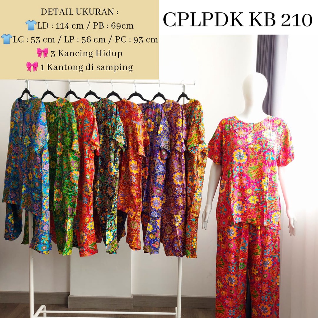 AS Setelan Batik Kudamas CPLPDK LD 112cm - 114cm Busui