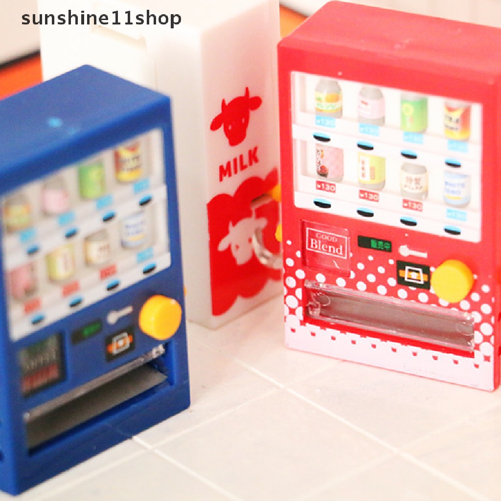 Sho Mesin Penjual Otomatis Simulasi Minuman Miniatur Rumah Boneka Main Pretend Game Toy N