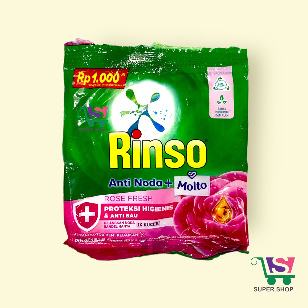 Rinso Anti Noda + Molto Detergen / Deterjen Bubuk 38 Gram SATUAN