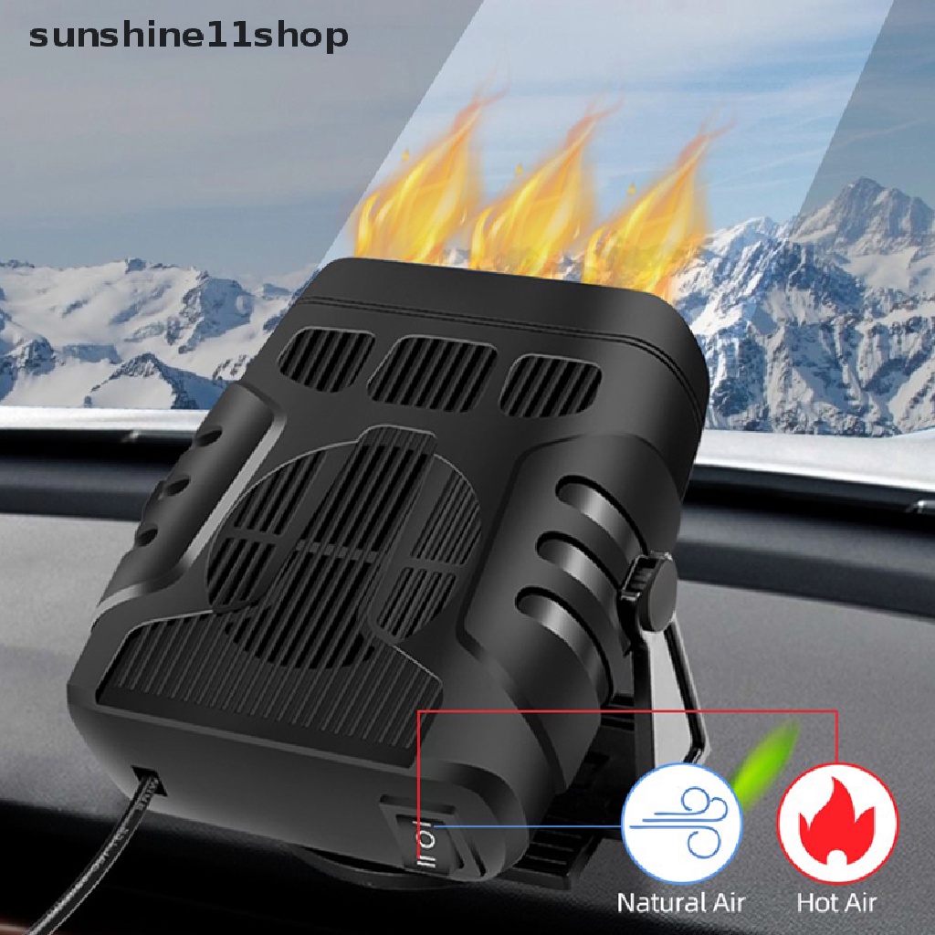 Sho Car Heater 24V/12V Pemanas Mobil Portable Dengan Mode Heag Dan Pendingin Untuk Auto Windscreen Fast Heag Fan Defrost Defogger N