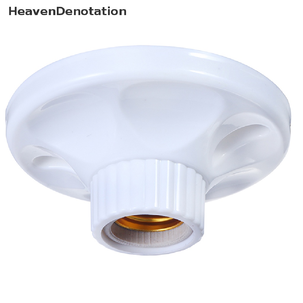[HeavenDenotation] E27 Dudukan Bohlam Lampu LED Alas Soket Bulat Base Socket Lampu Gantung 6A220V-250V HDV