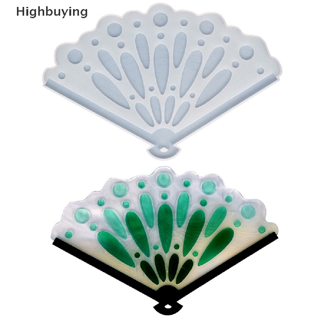 Hbid DIY Kipas Angin Epoxy Resin Cetakan Sastra Kecil Segar Musim Panas Transparan Kipas Cetakan Silikon Membuat Perhiasan Hadiah Dekorasi Rumah Glory