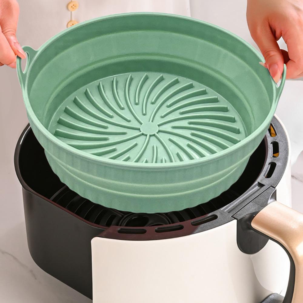 Chookyy Square Silicone Pot Pizza Plate Masak AirFryer Aksesoris Baking Basket