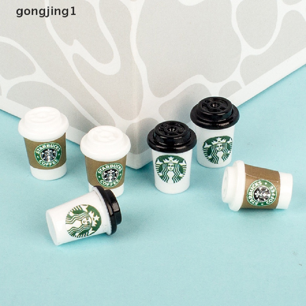 GGG 10Pcs Mini Coffee Cup 1: 12 Dolls House Miniature Funiture Kitchen Room ID