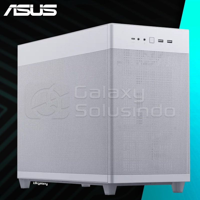 ASUS Prime AP201 with Tool-Free Side Panels M-ATX Case - White
